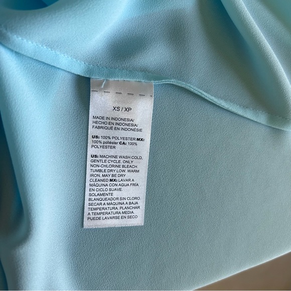 NWT WHITE HOUSE BLACK MARKET SOFT SHIRT BERMUDA BLUE SIZE XS - Picture 6 of 7